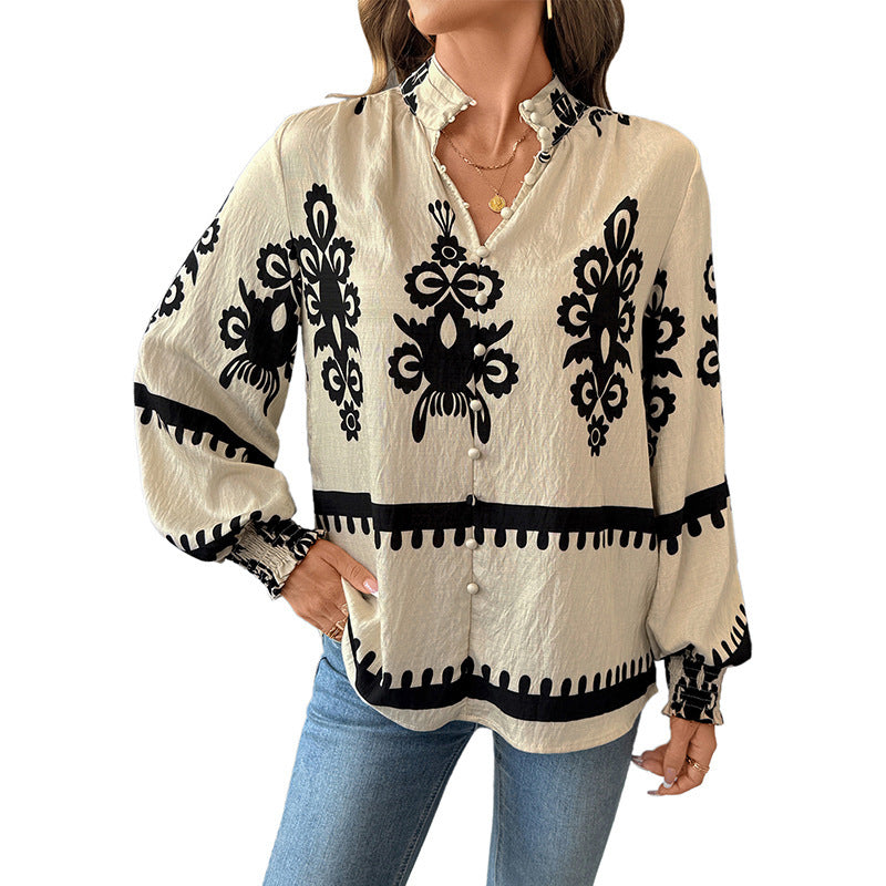 OLD MONEY TOP WITH PATTERNS