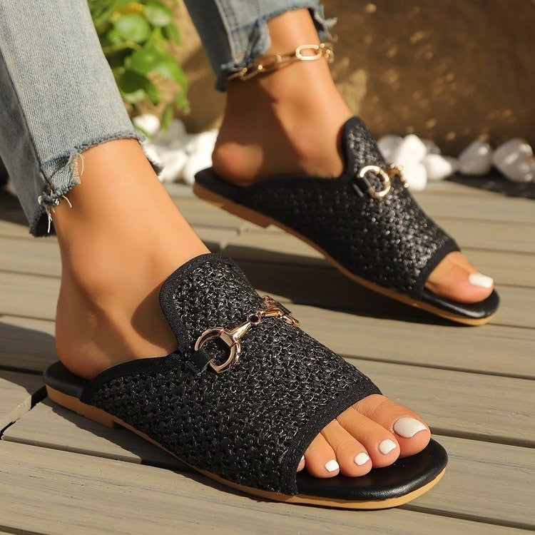 Square Toe Sandals Flats