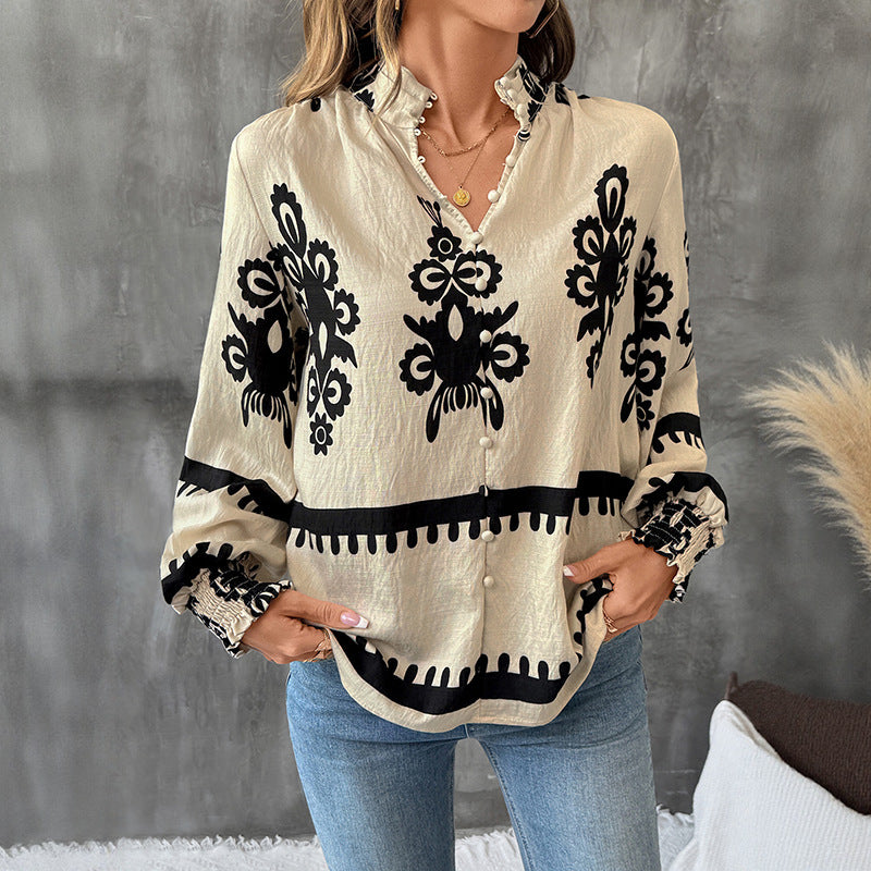 OLD MONEY TOP WITH PATTERNS