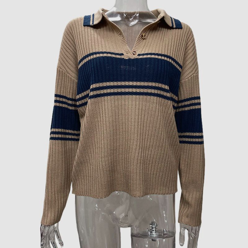 Retro Lapels Sweater