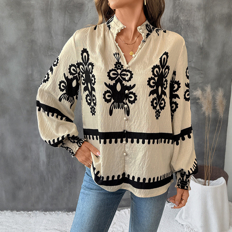 OLD MONEY TOP WITH PATTERNS