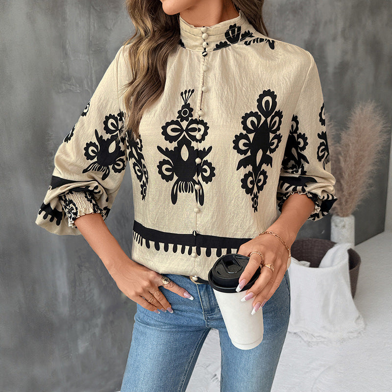 OLD MONEY TOP WITH PATTERNS