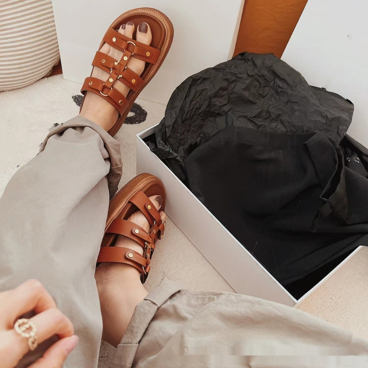 Roman Style Sandal Slippers Women