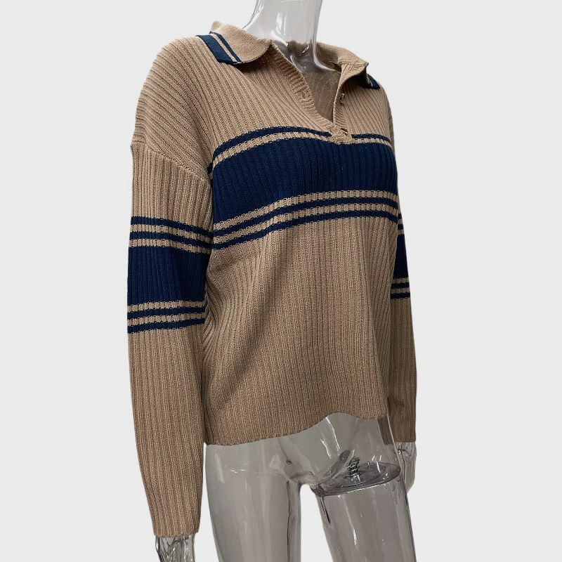 Retro Lapels Sweater